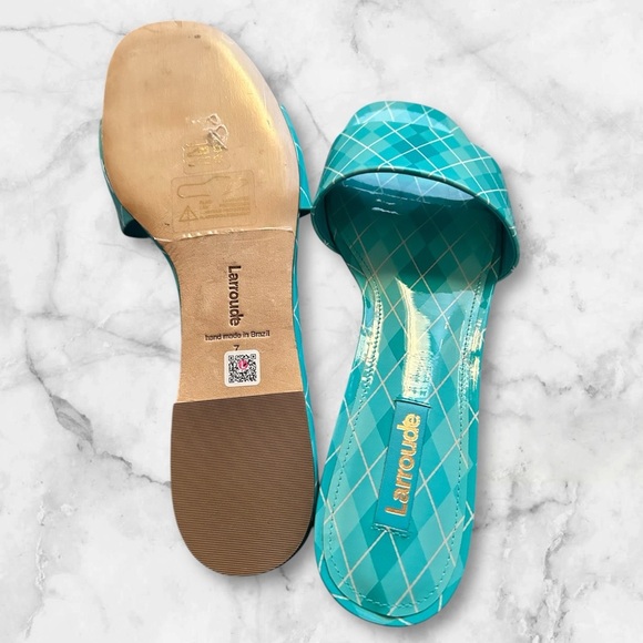 Larroude Ivy women’s sandals sz 7 NWOT made in Brazil - Picture 3 of 4
